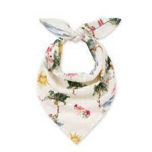 Burt's Bees Baby Pet Bandana - Tropical Flamingo & Mistletoe - NWT's